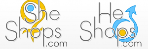 She shops – He shops logo